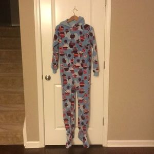 Adult footed pajamas